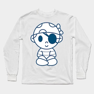 Pirate boy, fun design for stickers and t-shirts Long Sleeve T-Shirt